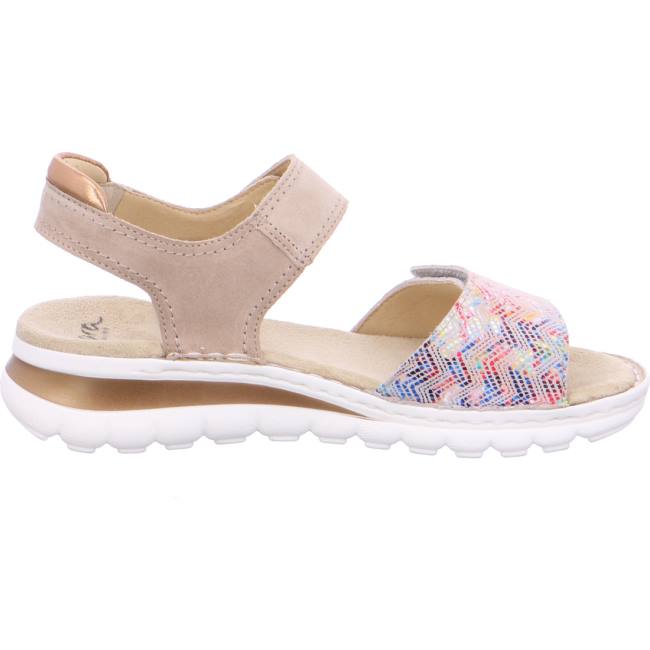 Beige Ara Shoes Tampa Multi Sand Women's Sandals | ARA602GYQ