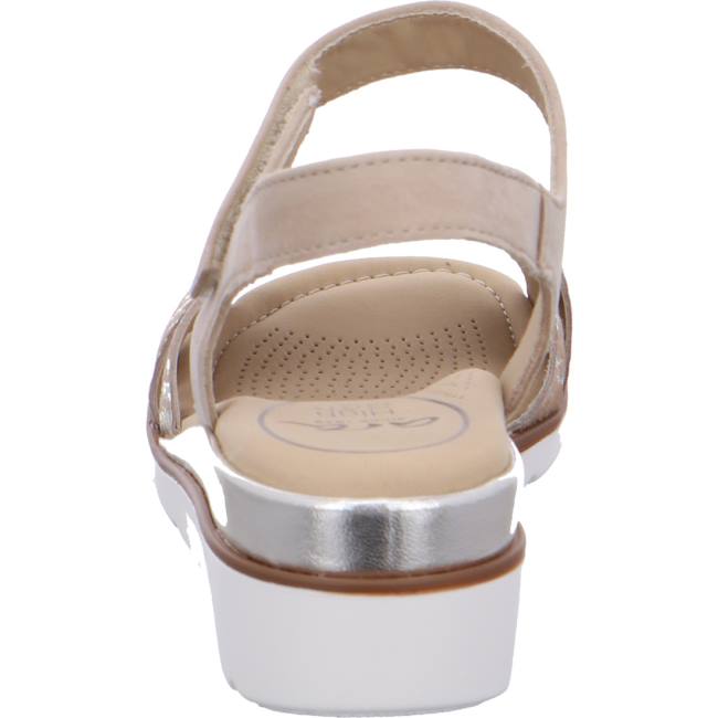 Beige Ara Shoes Wedge Lugano Women's Sandals | ARA172FWY