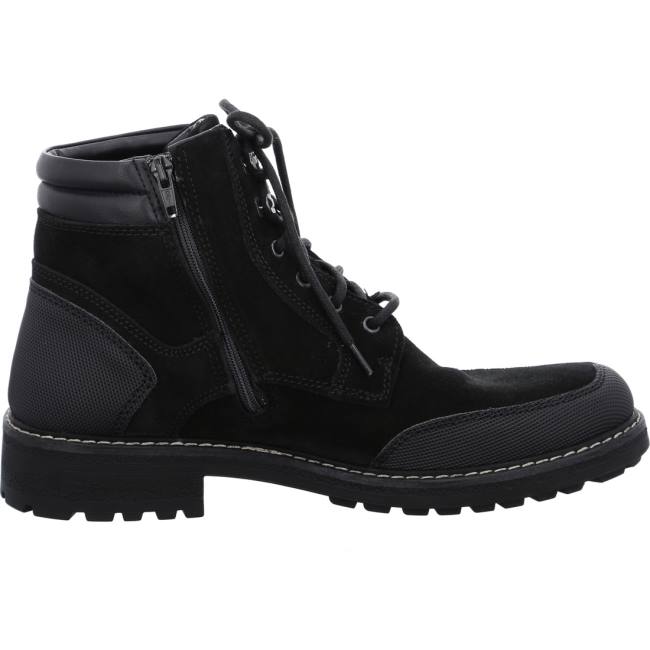 Black Ara Shoes Ankle Frederik Men's Boots | ARA217PTW