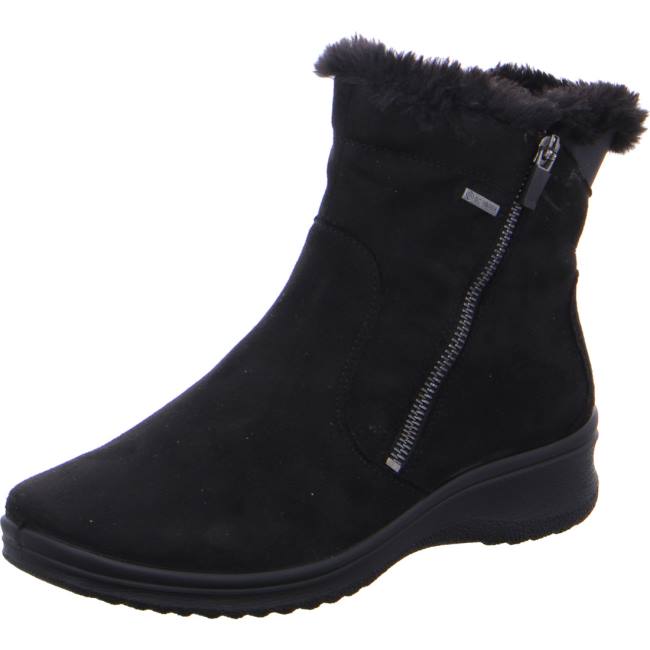 Black Ara Shoes Ankle München Women\'s Boots | ARA289GJM