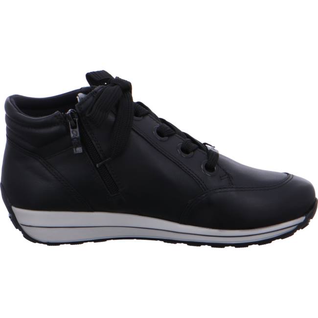 Black Ara Shoes Ankle Osaka Women's Sneakers | ARA548IPZ