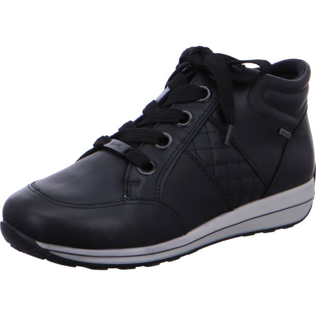 Black Ara Shoes Ankle Osaka Women\'s Sneakers | ARA548IPZ