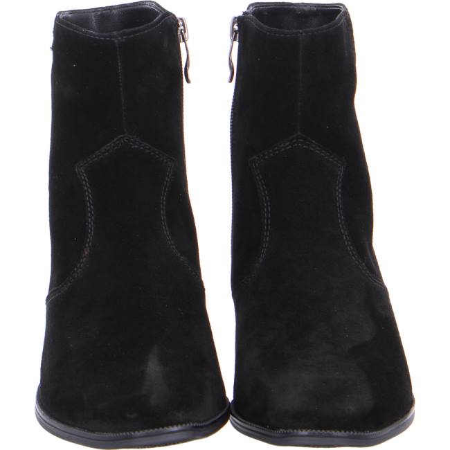 Black Ara Shoes Ankle Tombstone Women's Boots | ARA180JSX