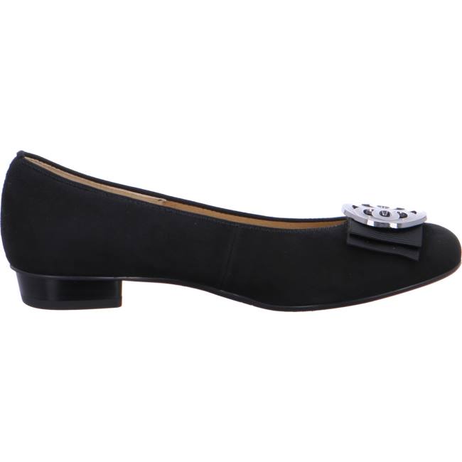 Black Ara Shoes Ballet Pumps Bari Women's Ballerina | ARA058UQP