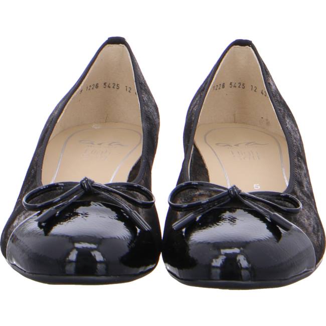 Black Ara Shoes Ballet Pumps Bari Women's Ballerina | ARA698GAO