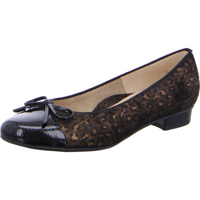 Black Ara Shoes Ballet Pumps Bari Women\'s Ballerina | ARA698GAO