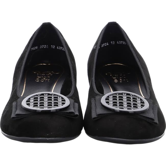 Black Ara Shoes Ballet Pumps Bari Women's Ballerina | ARA918VHU