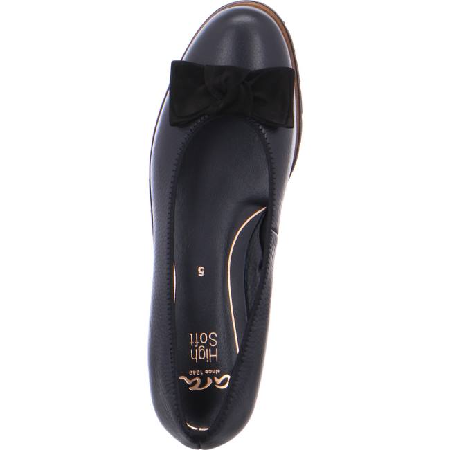 Black Ara Shoes Ballet Pumps Bari-sport Women's Ballerina | ARA435YXD