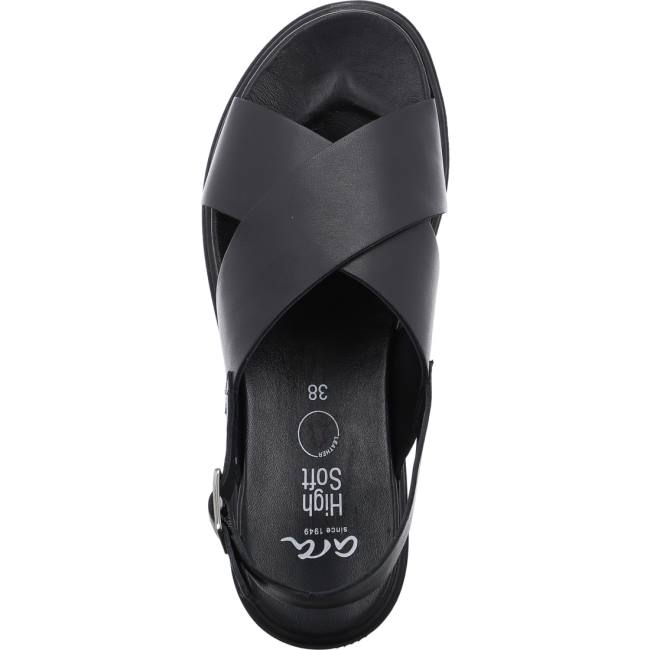 Black Ara Shoes Bilbao Women's Sandals | ARA907OLV