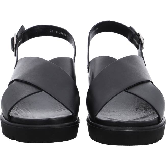 Black Ara Shoes Bilbao Women's Sandals | ARA907OLV