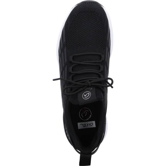 Black Ara Shoes Chicago Men's Sneakers | ARA148JYQ