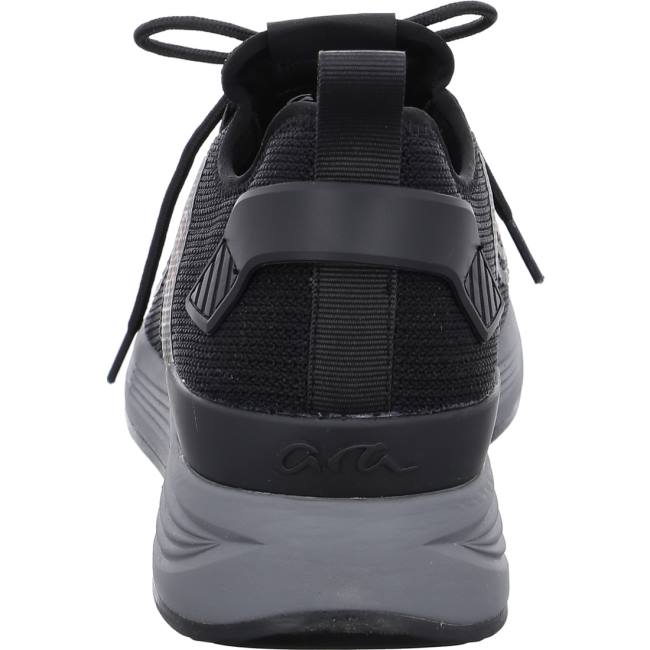 Black Ara Shoes Chicago Men's Sneakers | ARA846TDW