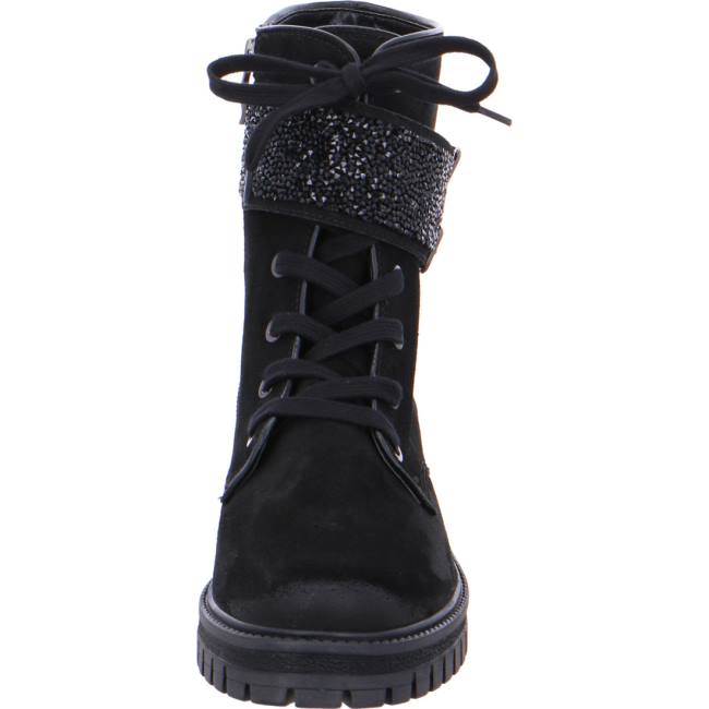 Black Ara Shoes Combat Jackson Women's Boots | ARA430IHE