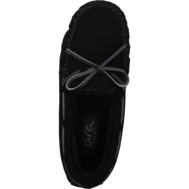 Black Ara Shoes Cosy Women's Slippers | ARA709GWH