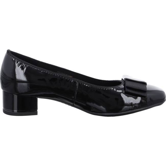 Black Ara Shoes Court Shoes Graz Women's Pumps | ARA125BNG