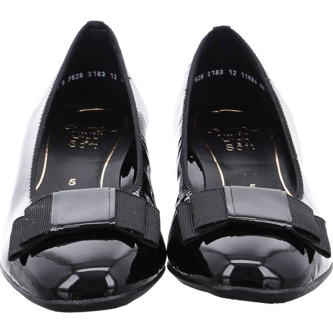 Black Ara Shoes Court Shoes Graz Women's Pumps | ARA125BNG