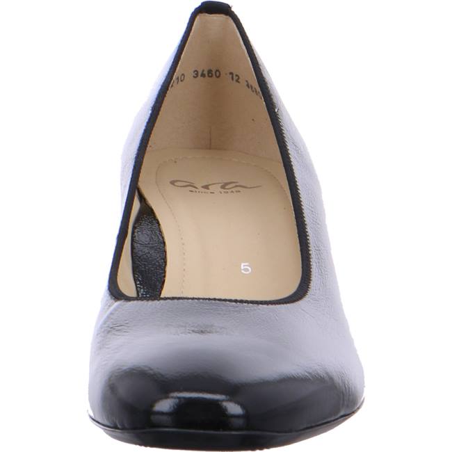 Black Ara Shoes Courts Milano Women's Pumps | ARA760CMA