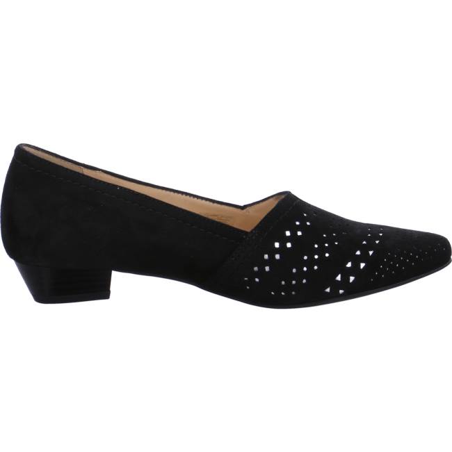 Black Ara Shoes Courts Paris Women's Pumps | ARA542QPH