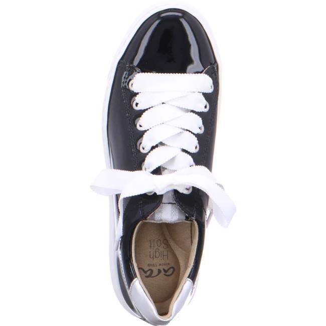 Black Ara Shoes Courtyard Women's Sneakers | ARA016RME