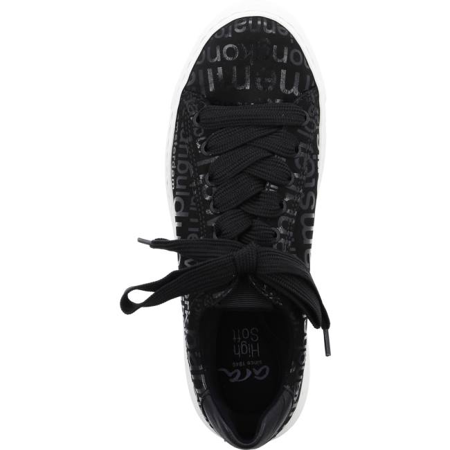 Black Ara Shoes Courtyard Women's Sneakers | ARA850WPL