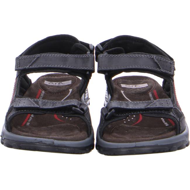 Black Ara Shoes Ericsen Men's Sandals | ARA254EMS