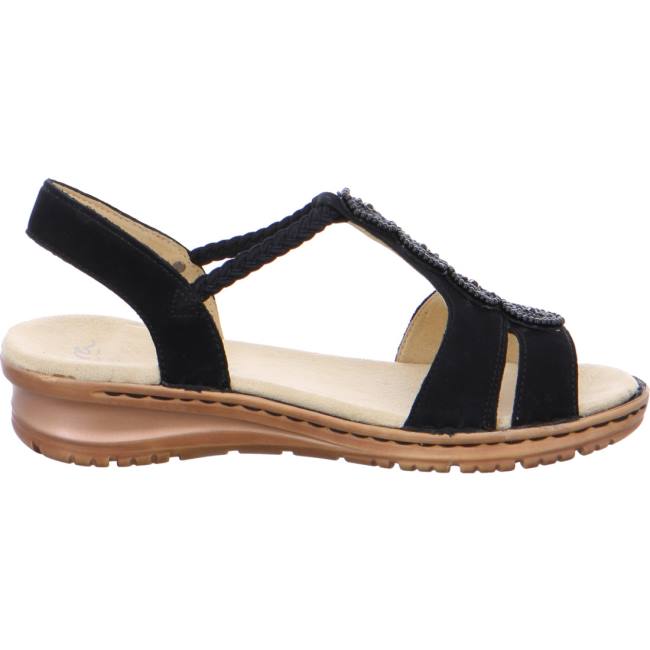 Black Ara Shoes Hawaii Women's Sandals | ARA098IZT