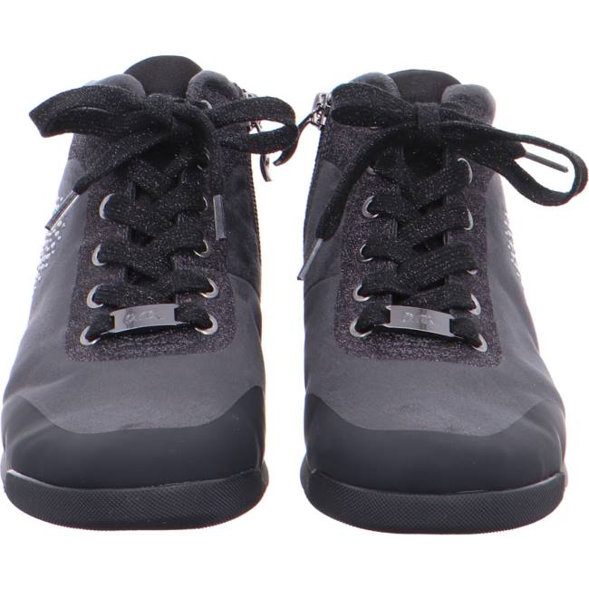 Black Ara Shoes High Top Rom Women's Boots | ARA138EAF