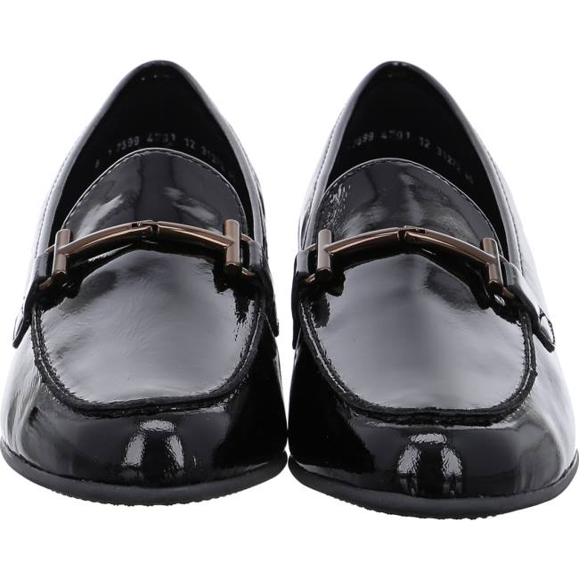 Black Ara Shoes Kent Women's Loafers | ARA406WUP