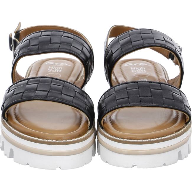 Black Ara Shoes Kopenhagen Women's Sandals | ARA592MAK