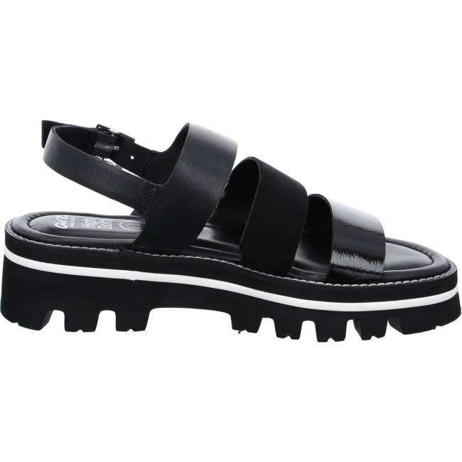 Black Ara Shoes Kopenhagen Women's Sandals | ARA948MLZ