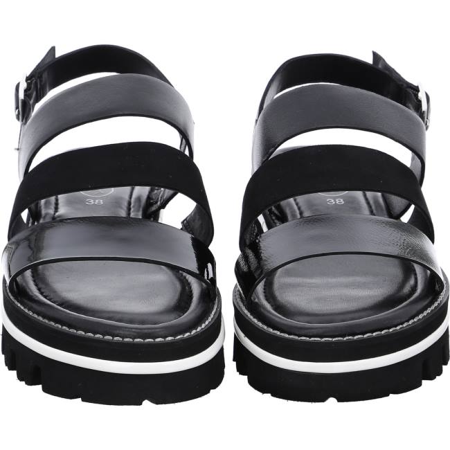 Black Ara Shoes Kopenhagen Women's Sandals | ARA948MLZ