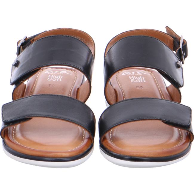 Black Ara Shoes Kreta Women's Sandals | ARA580KIT