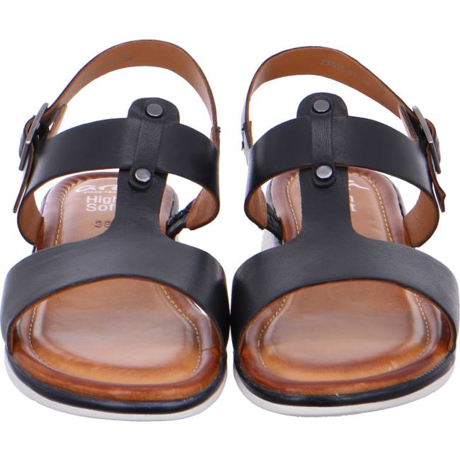 Black Ara Shoes Kreta Women's Sandals | ARA840RNT