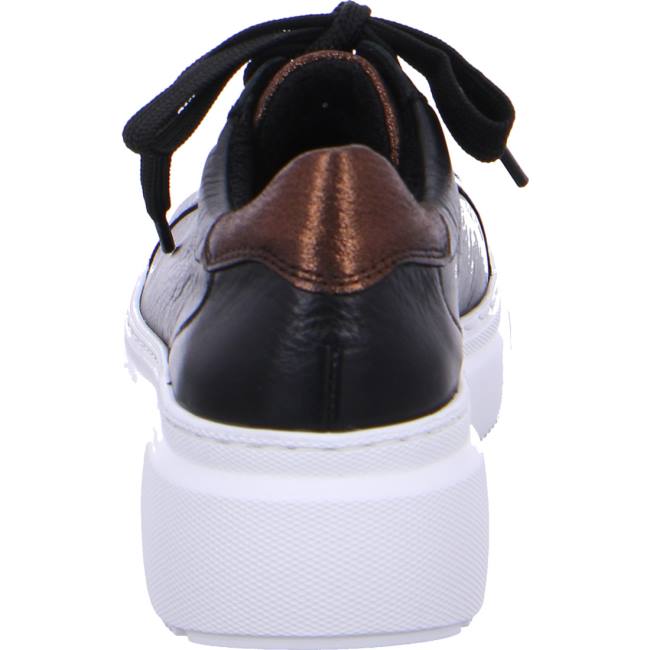 Black Ara Shoes Lace-ups Lausanne Women's Sneakers | ARA903ODN