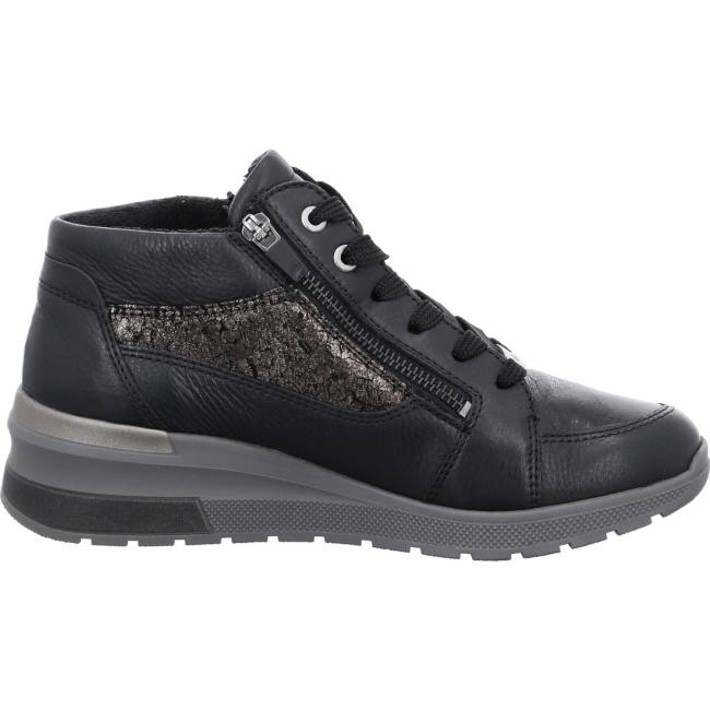 Black Ara Shoes Lace-ups Neapel Women's Boots | ARA516BOD