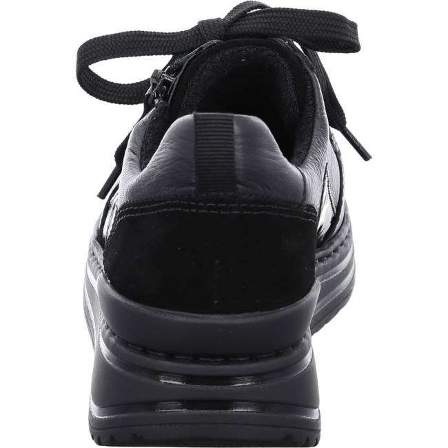 Black Ara Shoes Lace-ups Sapporo Women's Sneakers | ARA123MWC