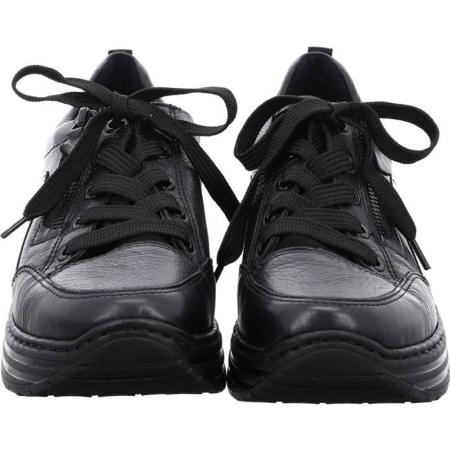 Black Ara Shoes Lace-ups Sapporo Women's Sneakers | ARA123MWC