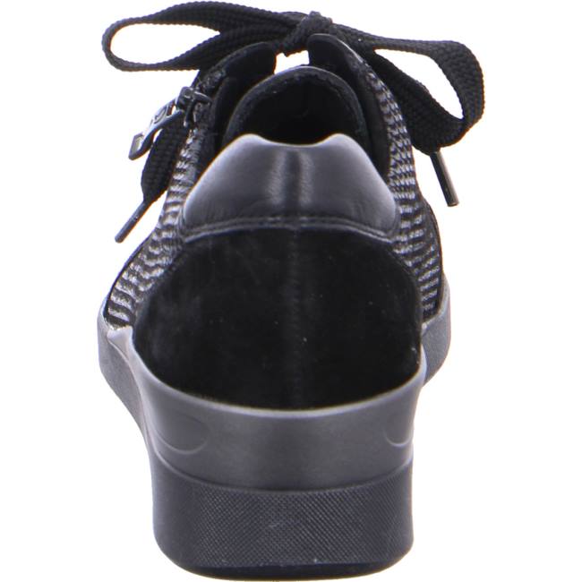 Black Ara Shoes Lazio Women's Sneakers | ARA234PHB