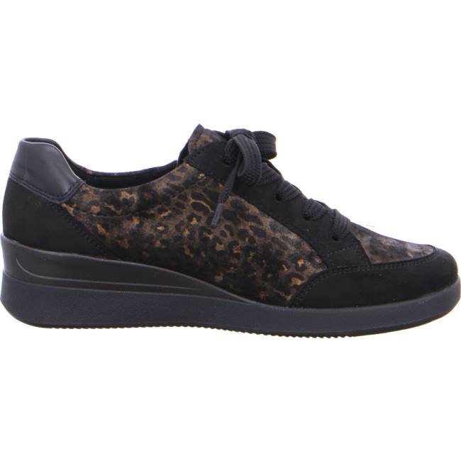 Black Ara Shoes Lazio Women's Sneakers | ARA703DSP