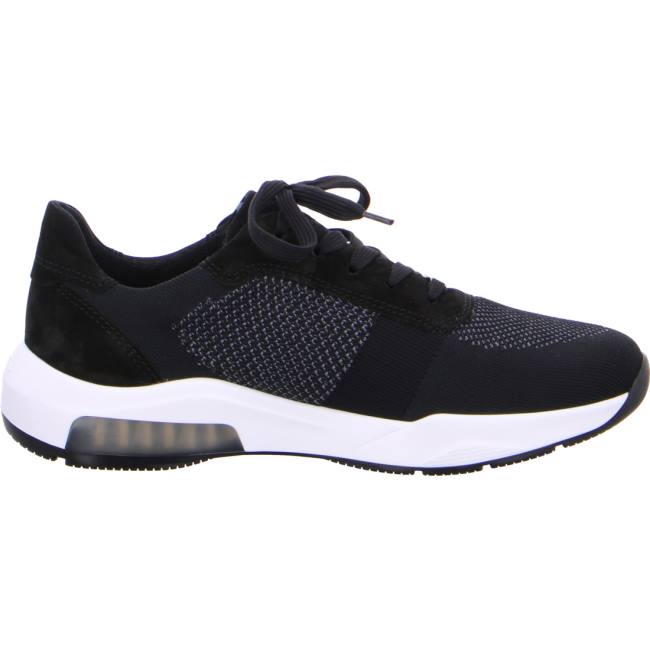 Black Ara Shoes Lisboa Men's Sneakers | ARA804OMB