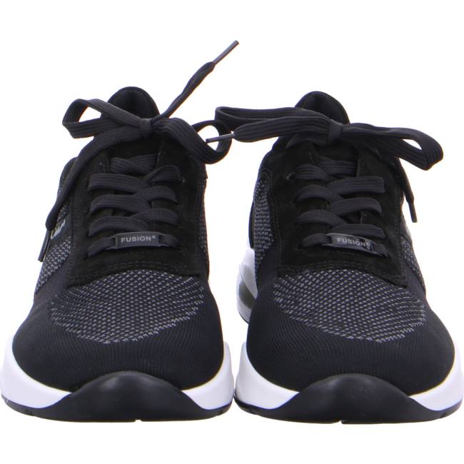 Black Ara Shoes Lisboa Men's Sneakers | ARA804OMB