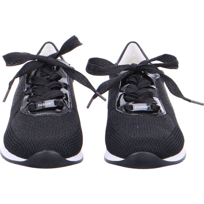 Black Ara Shoes Lissabon Women's Sneakers | ARA026AOB