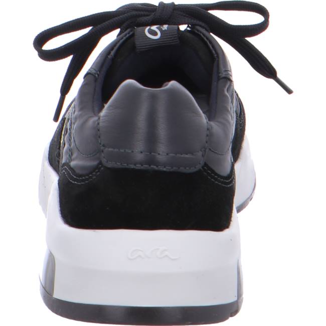 Black Ara Shoes Los Angeles Men's Sneakers | ARA253MKJ