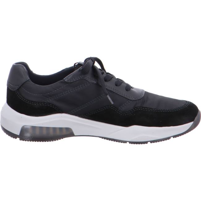 Black Ara Shoes Los Angeles Men's Sneakers | ARA253MKJ