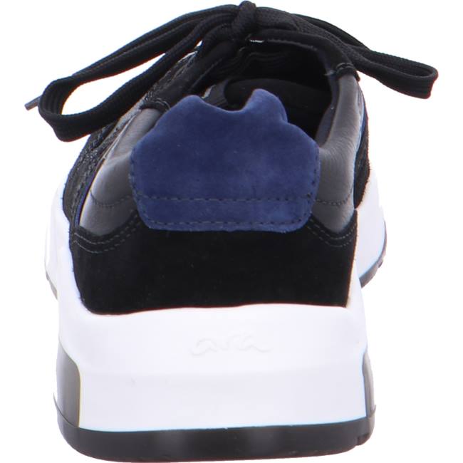 Black Ara Shoes Los Angeles Men's Sneakers | ARA395EAO