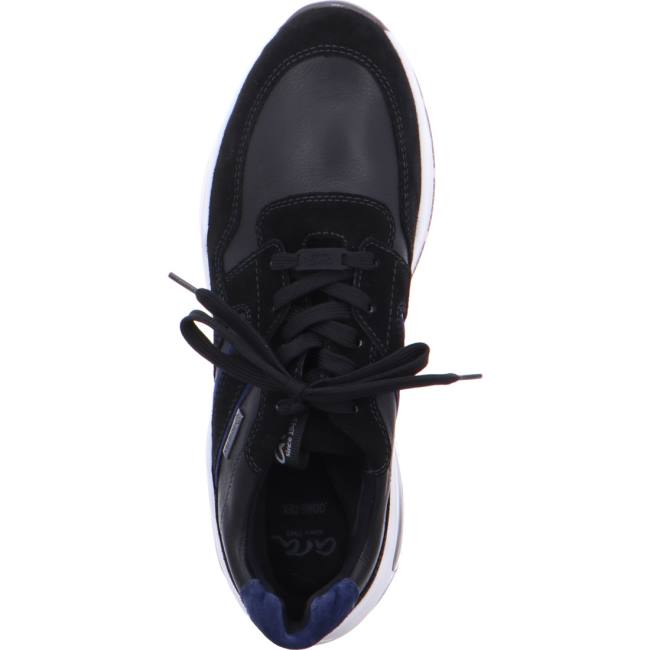 Black Ara Shoes Los Angeles Men's Sneakers | ARA395EAO