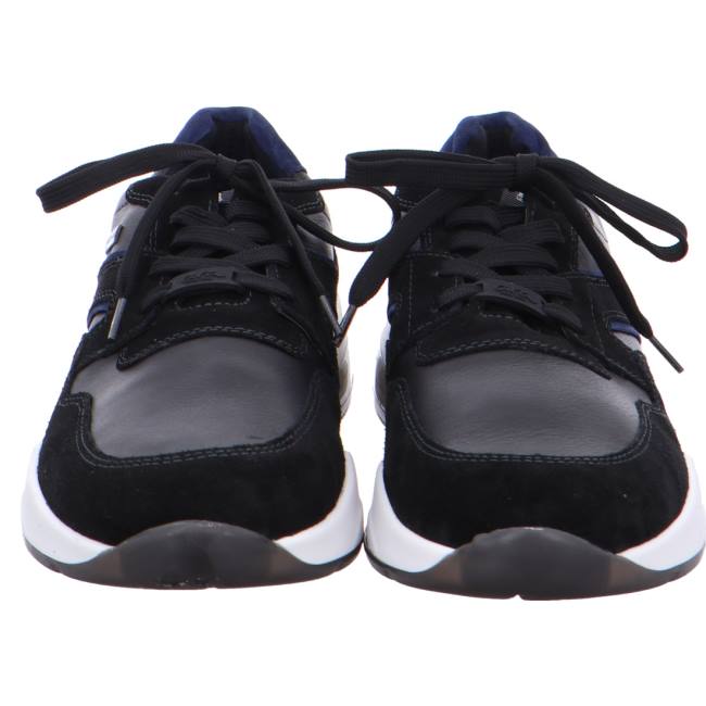 Black Ara Shoes Los Angeles Men's Sneakers | ARA395EAO