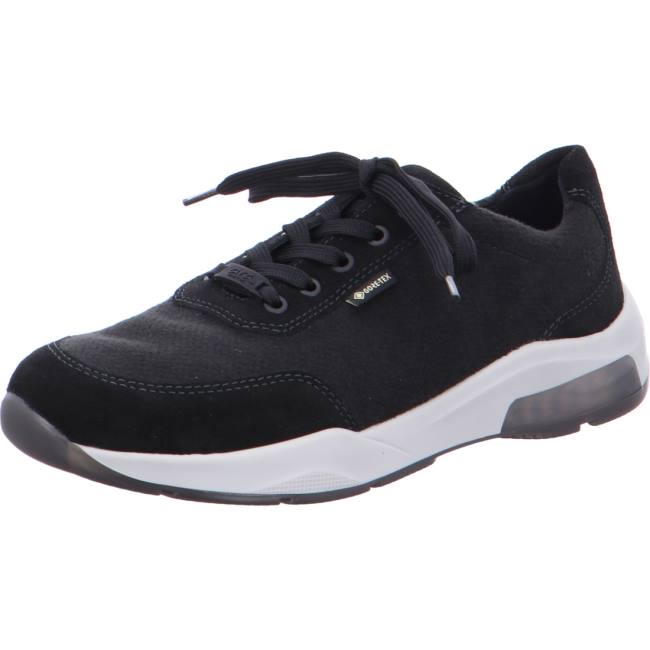 Black Ara Shoes Los Angeles Men\'s Sneakers | ARA782MTJ