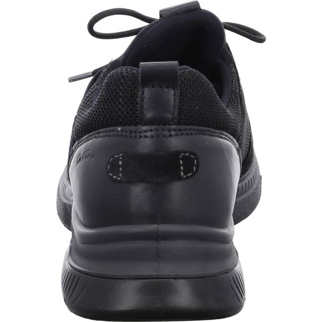 Black Ara Shoes Marco Nero Men's Sneakers | ARA175WTQ