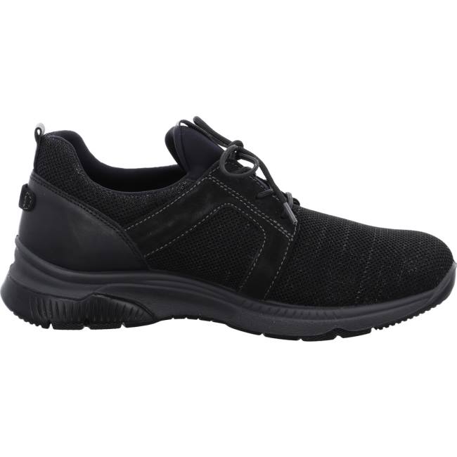 Black Ara Shoes Marco Nero Men's Sneakers | ARA175WTQ